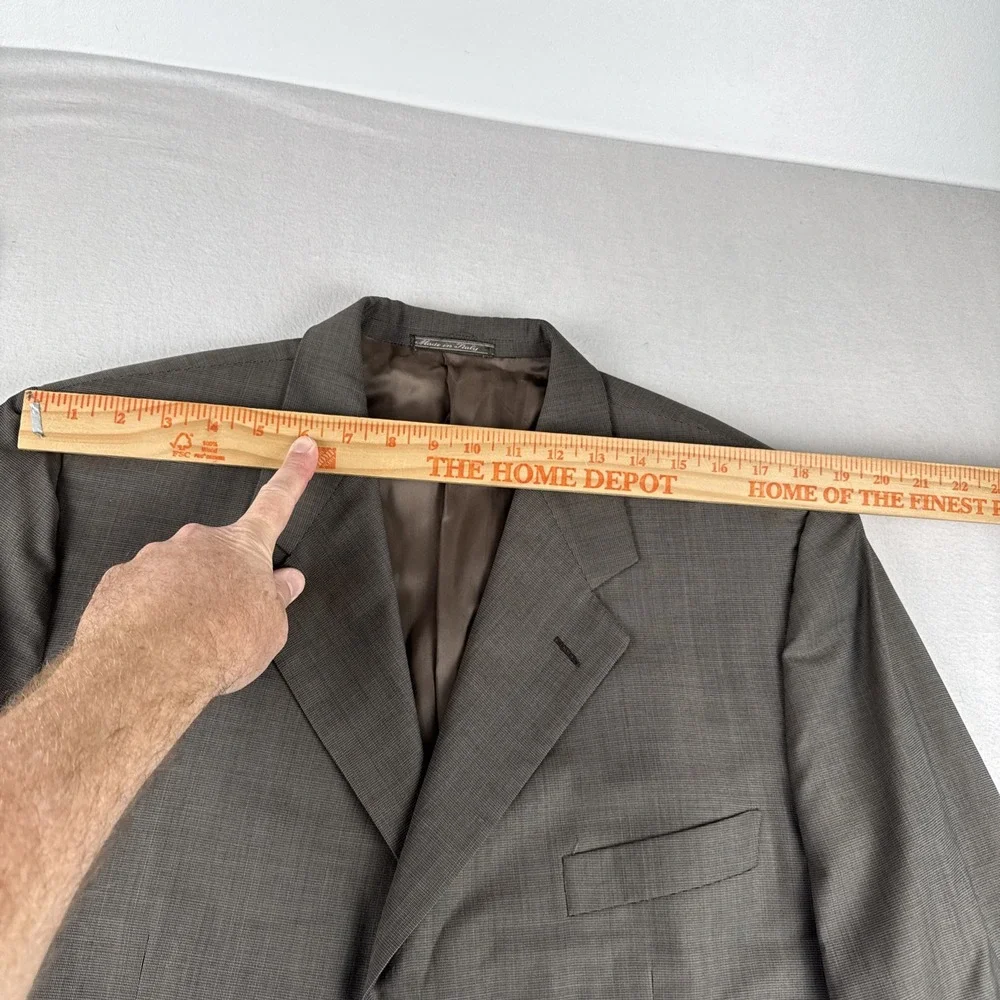 Corneliani Mens Brownish Gray Two Piece Suit 42R , Pants Fit 32*28 3 Button Wool